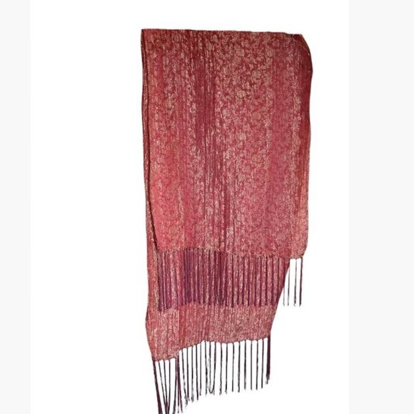 Lulus Dancing in the Moonlight Mini Dress in Red Wine Size M NWT Scarf Separate - Picture 12 of 13